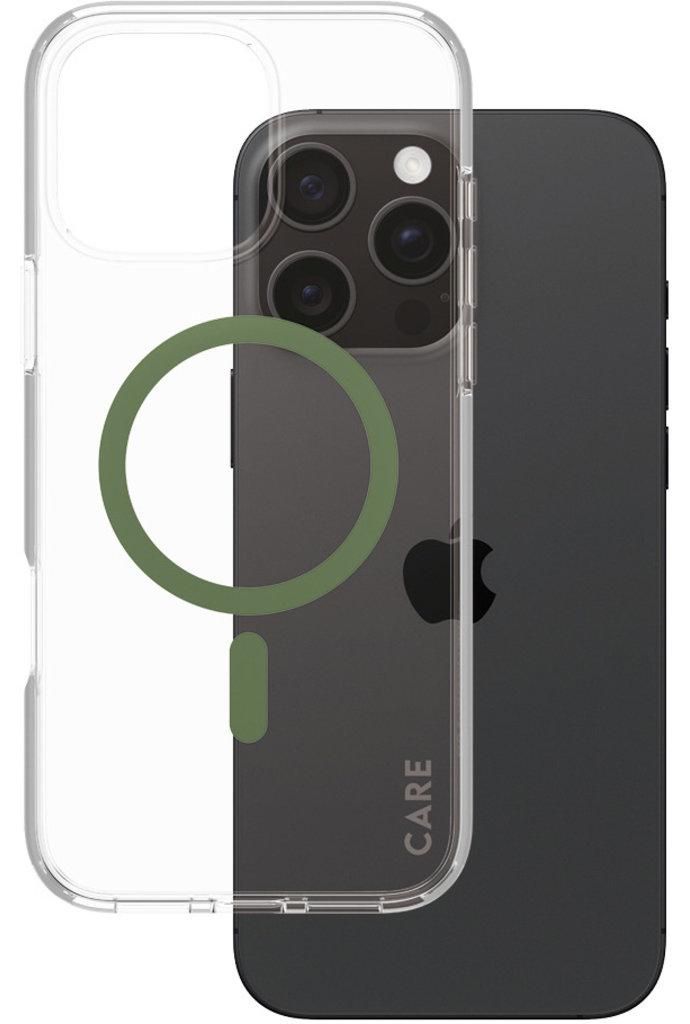 PanzerGlass CARE Flagship Colors iPhone 16 Pro Max grün Produktbild 