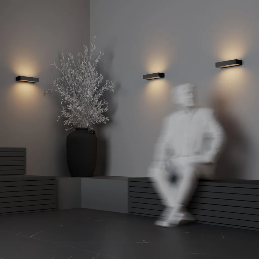 Applique extérieure étanche IP54 Lot Graphit LED 3000K gris graphite - 3
