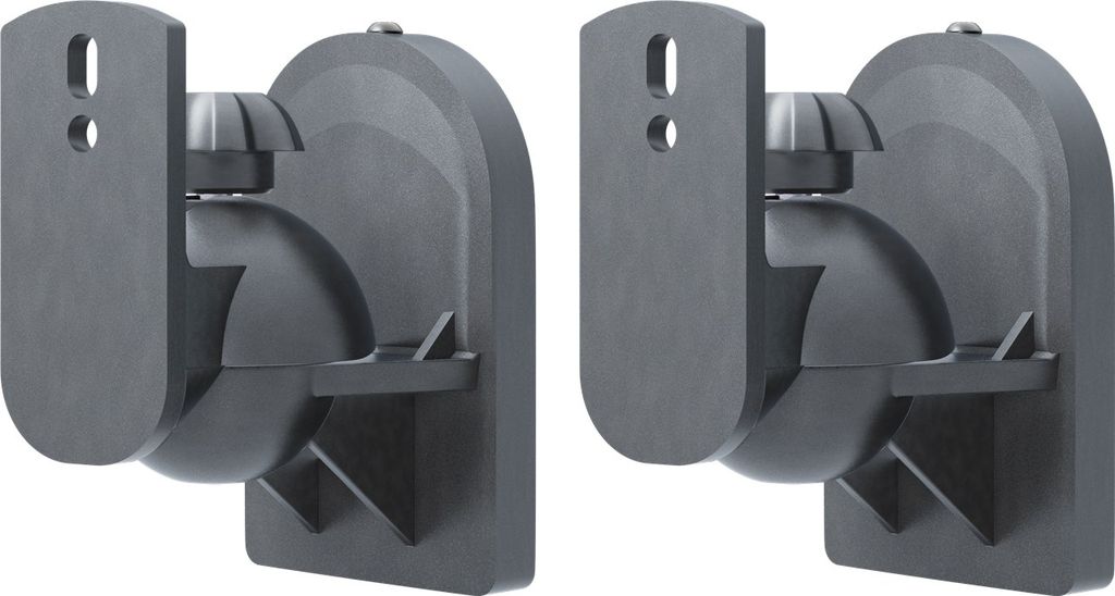 Two identical speaker mounts are shown against a white background.