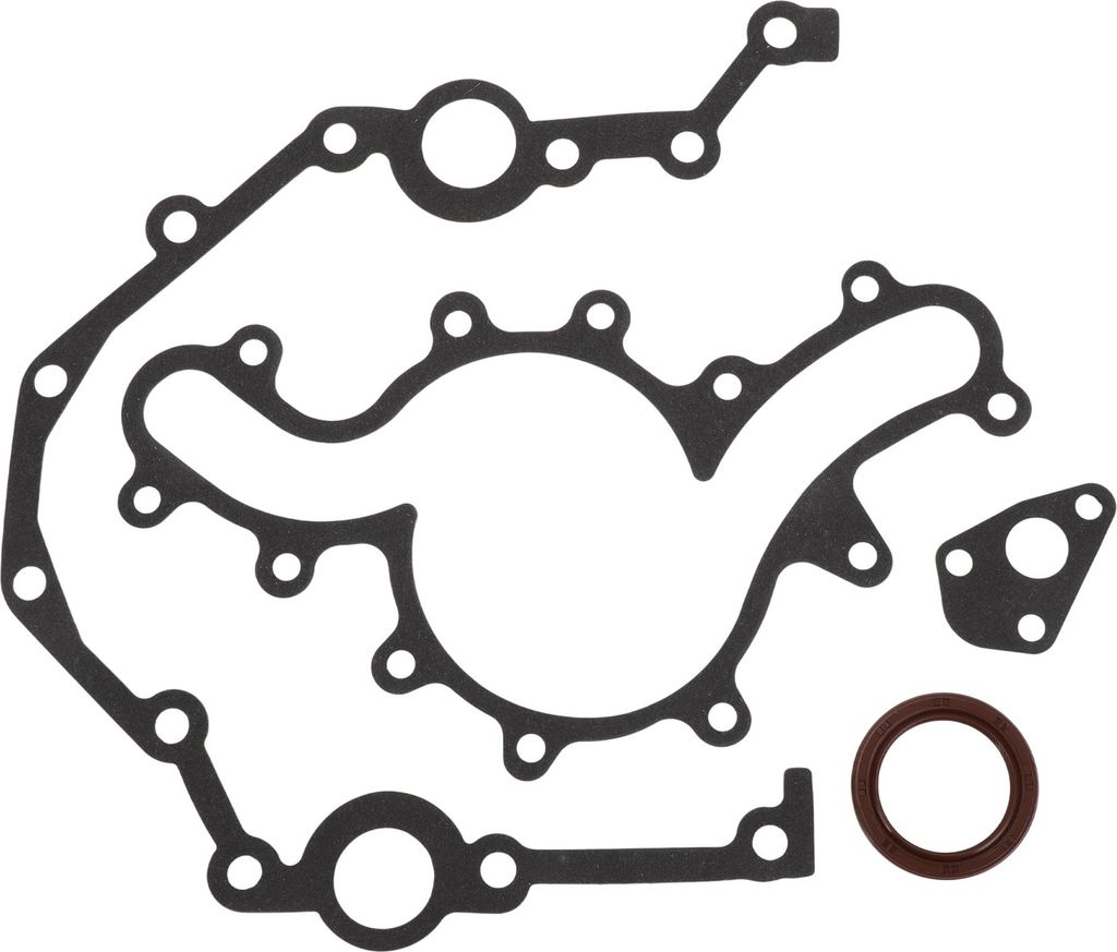 Motor Timing Cover Dichtungssatz für Ford für Ranger 1990-2000 Kettendeckeldichtung Lang anhaltende Abdichtung Metall 1 Satz Schwarz