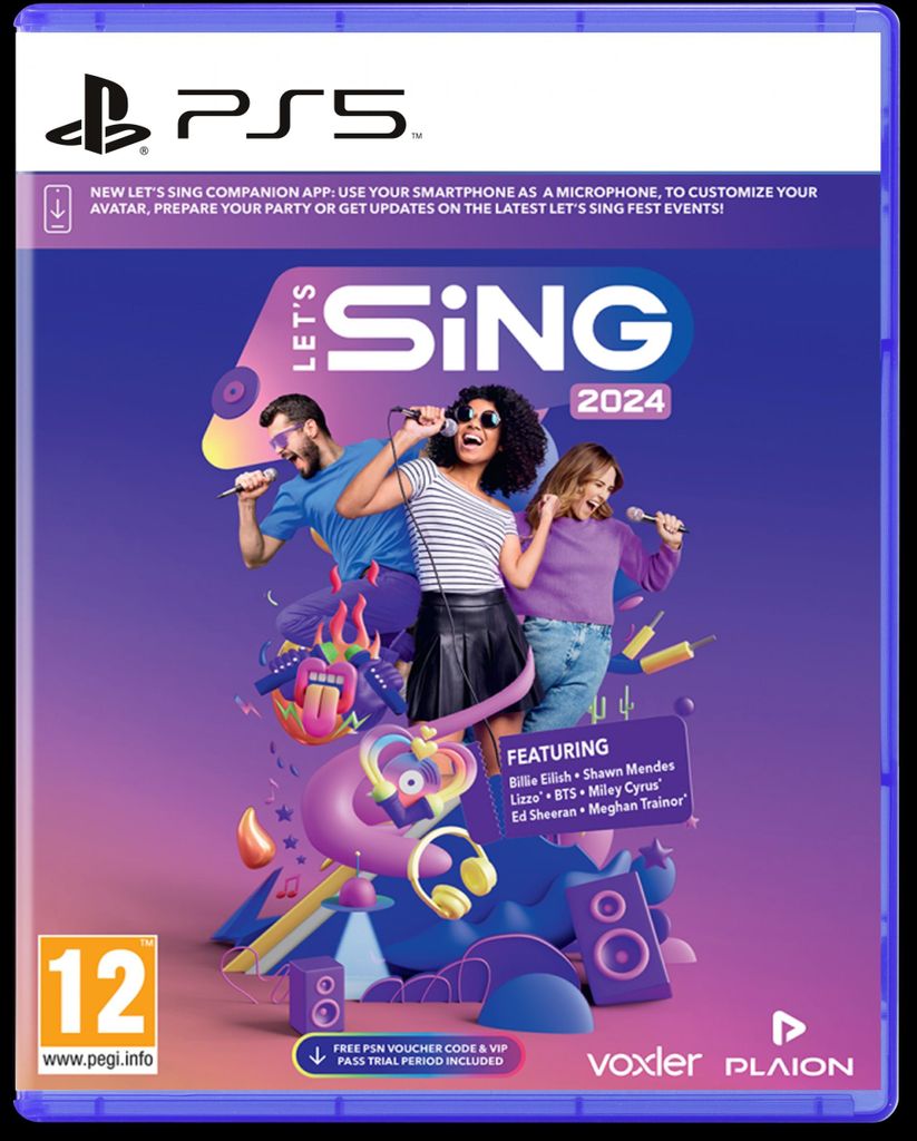 GAME Let's Sing 2024, PlayStation 5, Multiplayer-Modus, E10+ (Jeder über 10 Jahre)