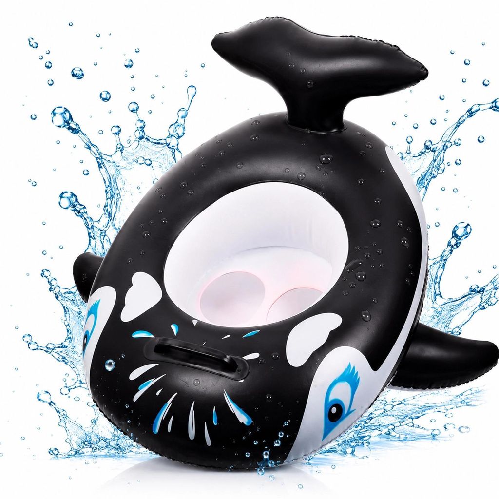 Dětský nafukovací kruh orka 65 cm sedátko do vody plovací Obrázek produktu 