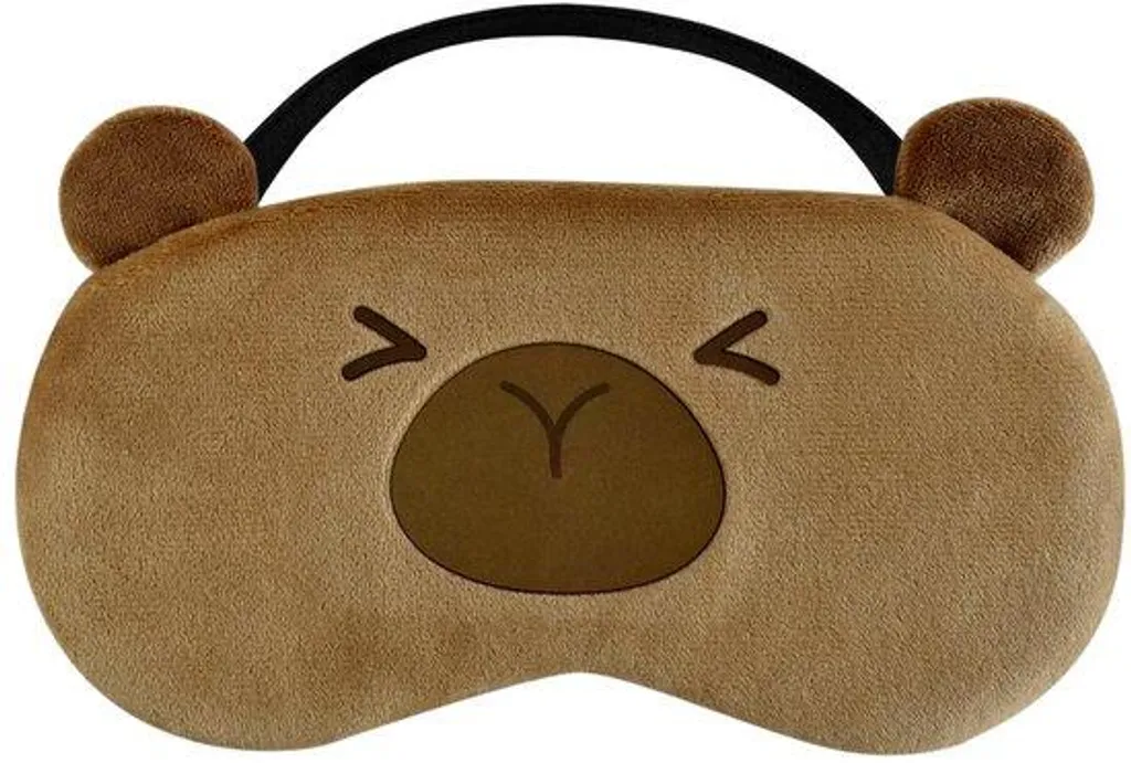 Masque de nuit anti-lumière en peluche pour mieux dormir sans irritation