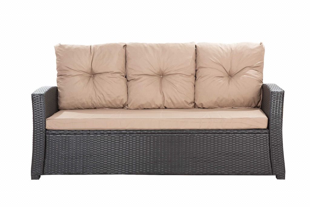 Vankúše na záhradnú pohovku Béžová| Sedadlo 168x52x7, Obrázok produktu 