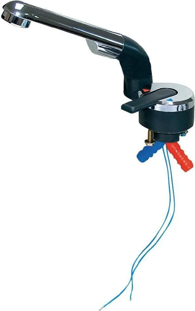 Robinet mélangeur 12V rotatif Barwig pour cuisine de caravane Hobby