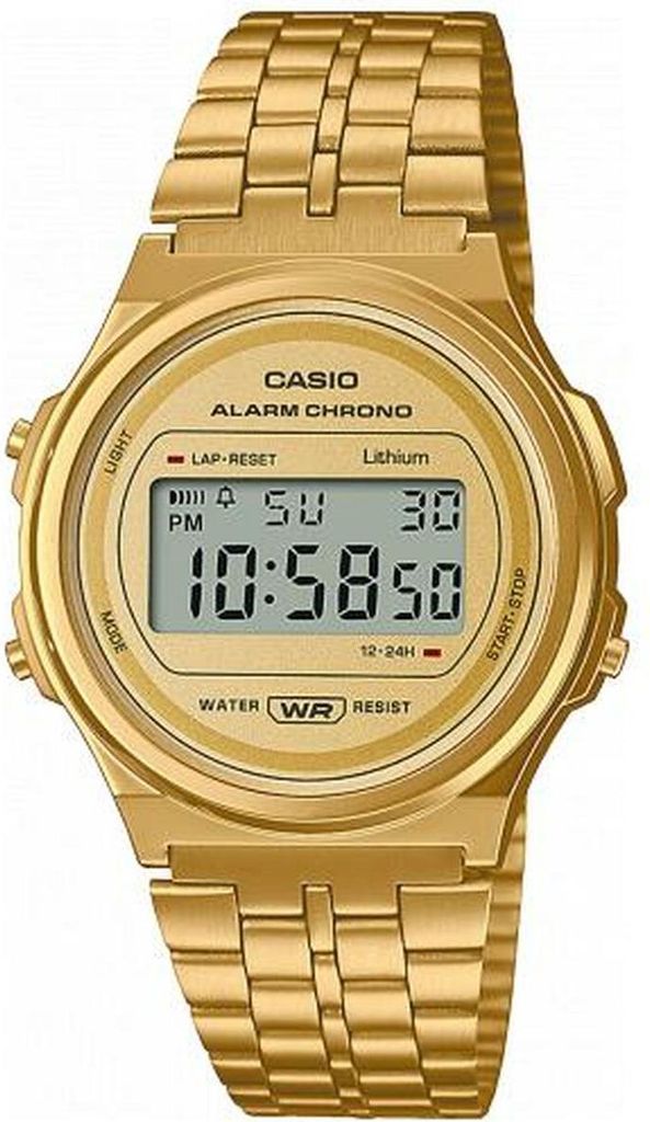 Uni-Uhr Casio A171WEMG-9AEF Gold Vintage