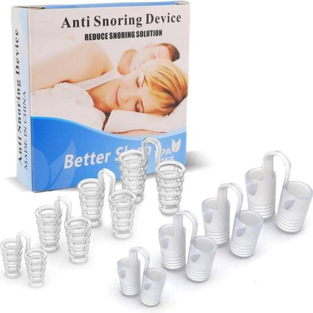 Kit anti-ronflement 8 pièces en silicone médical - Confort et hygiène