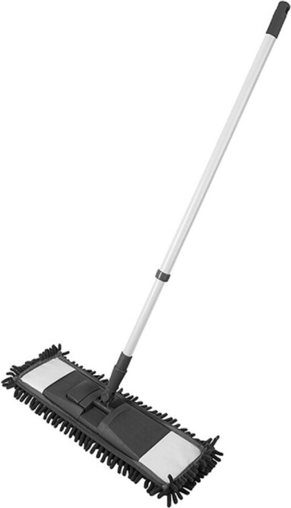 Clean Home Chenille-Bodenwischer mit Teleskopstiel | 3 Stück