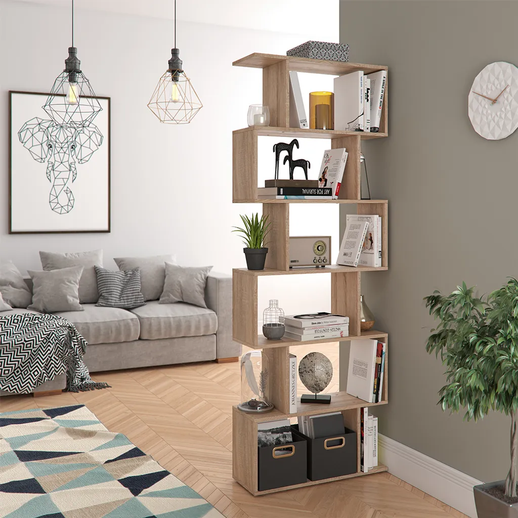 Étagère de séparation Vicco Levio 70x192 cm décor chêne Sonoma