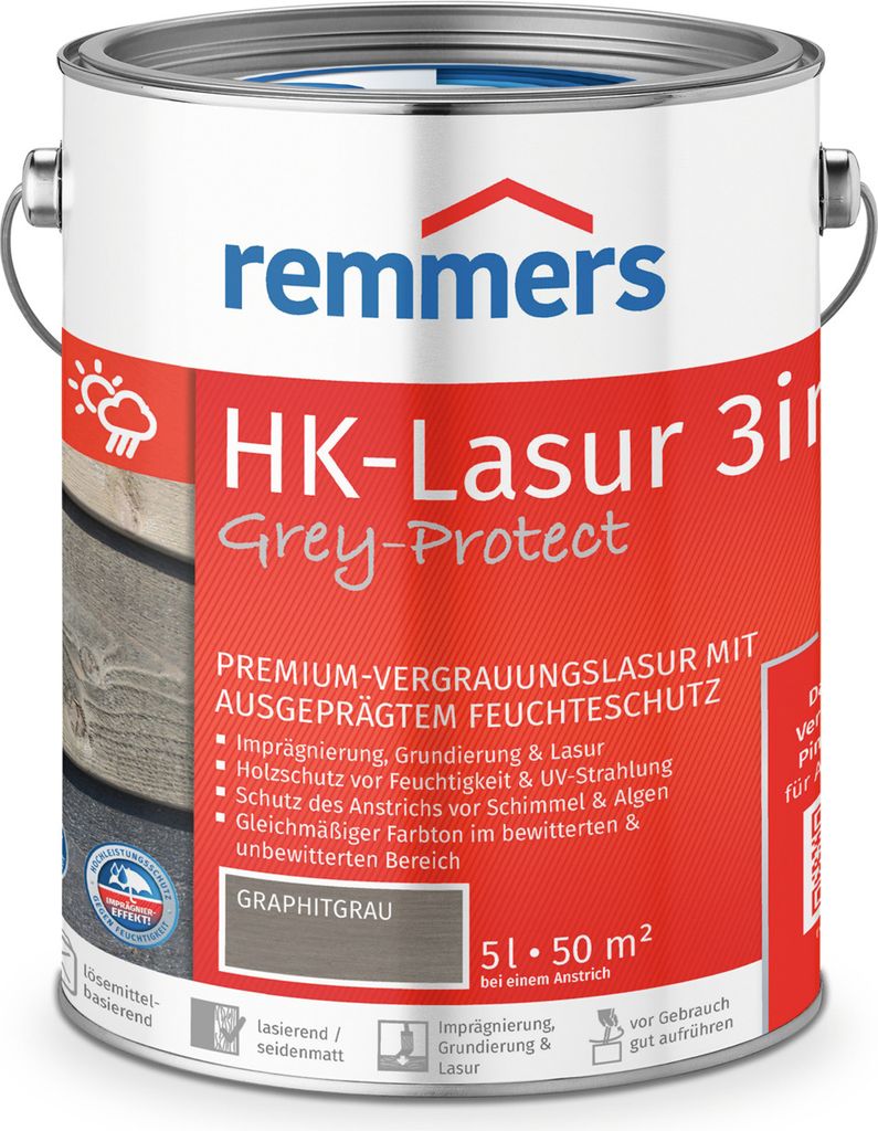 REMMERS HK lazura Grey Protect - ochranná lazura na dřevo Obrázek produktu 3