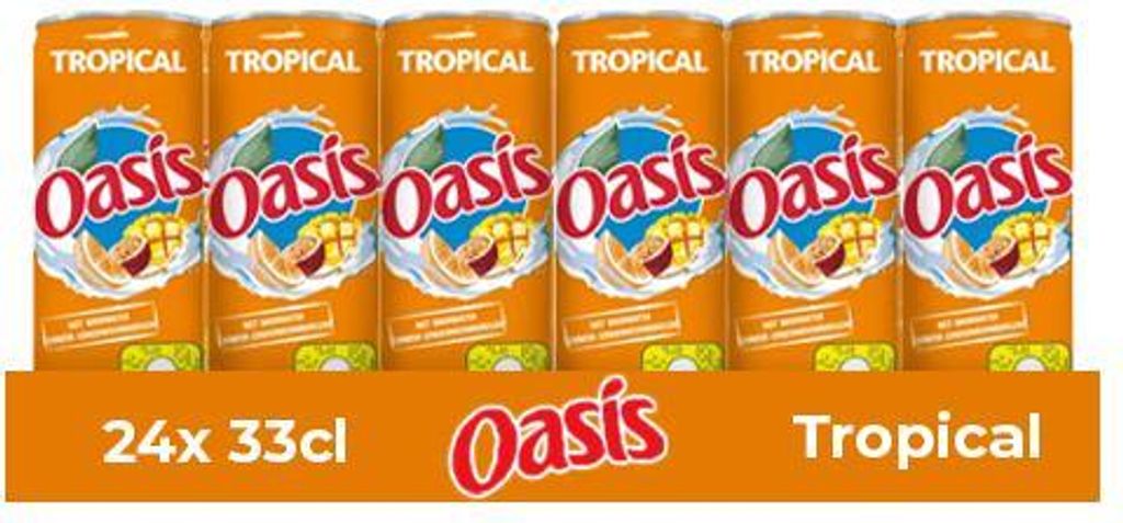 Oasis Tropical Dose (24x 33cl) Produktbild 