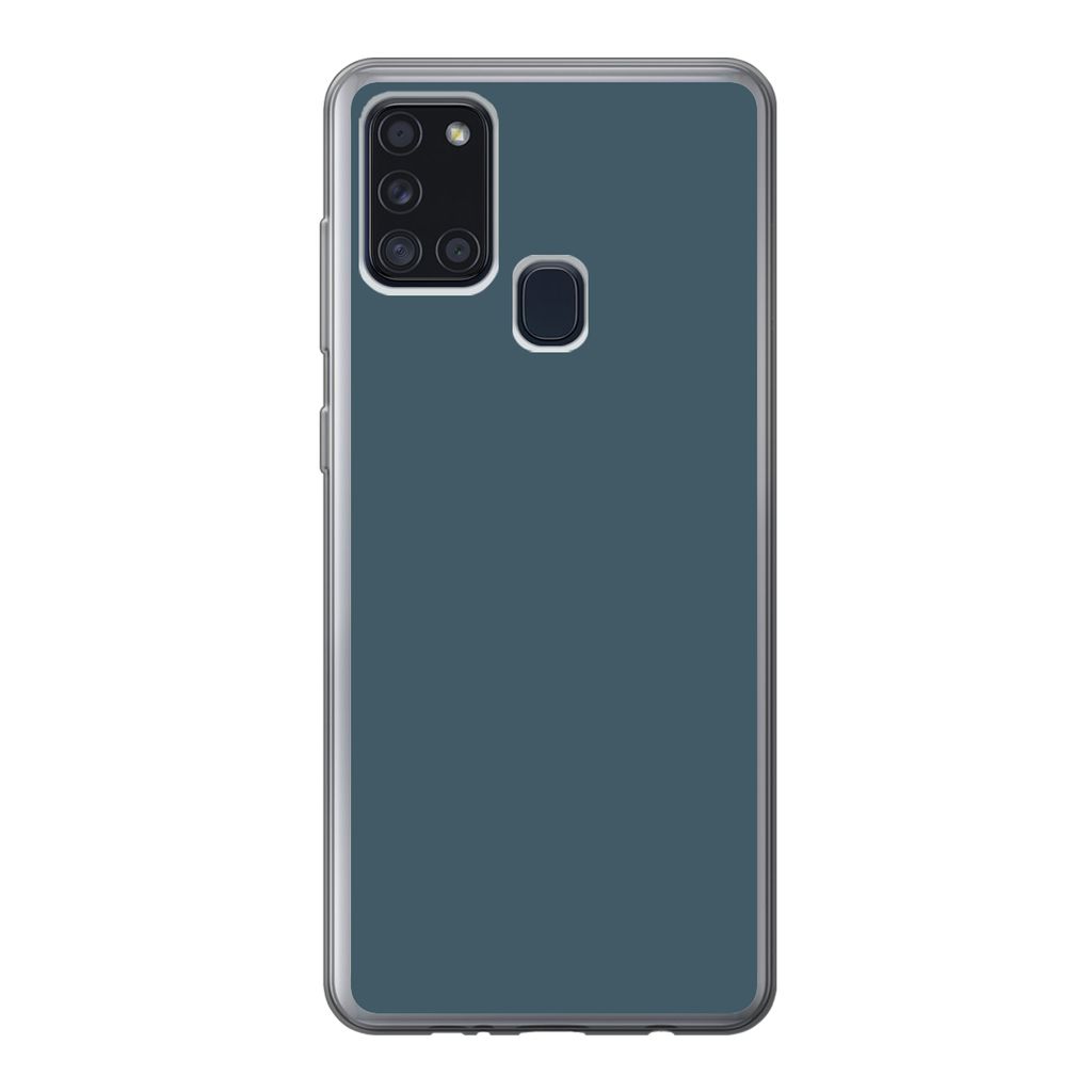 MuchoWow Handyhülle Schutzhülle Hülle für Samsung Galaxy A21s Oceana - Farben - Palette Silikon Softcase Handy Hülle - Hartschale