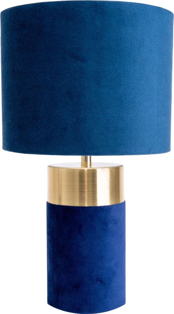 Näve Leuchten Tischleuchte BORDO mit E14 Tischleuchte BORDO mit E14 Tischleuchten - Tischleuchte "BORDO" H: 32 cm / blau / gold, Tischlampe im Kla...