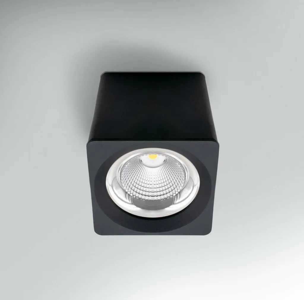 Plafonnier LED Anti-Éblouissement 35W CENTURY QUBE Noir Éclairage de Qualité