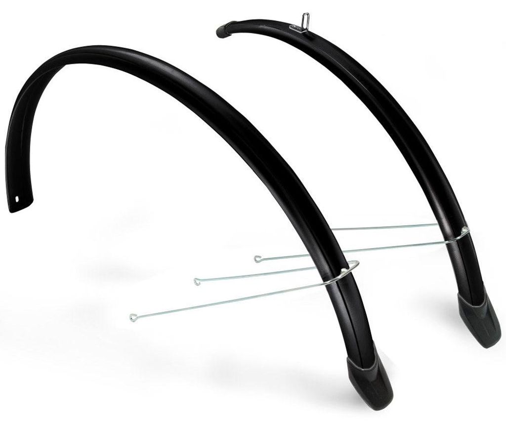 Eurofender kotflügelset 26 Zoll 58 mm Kunststoff schwarz Produktbild 