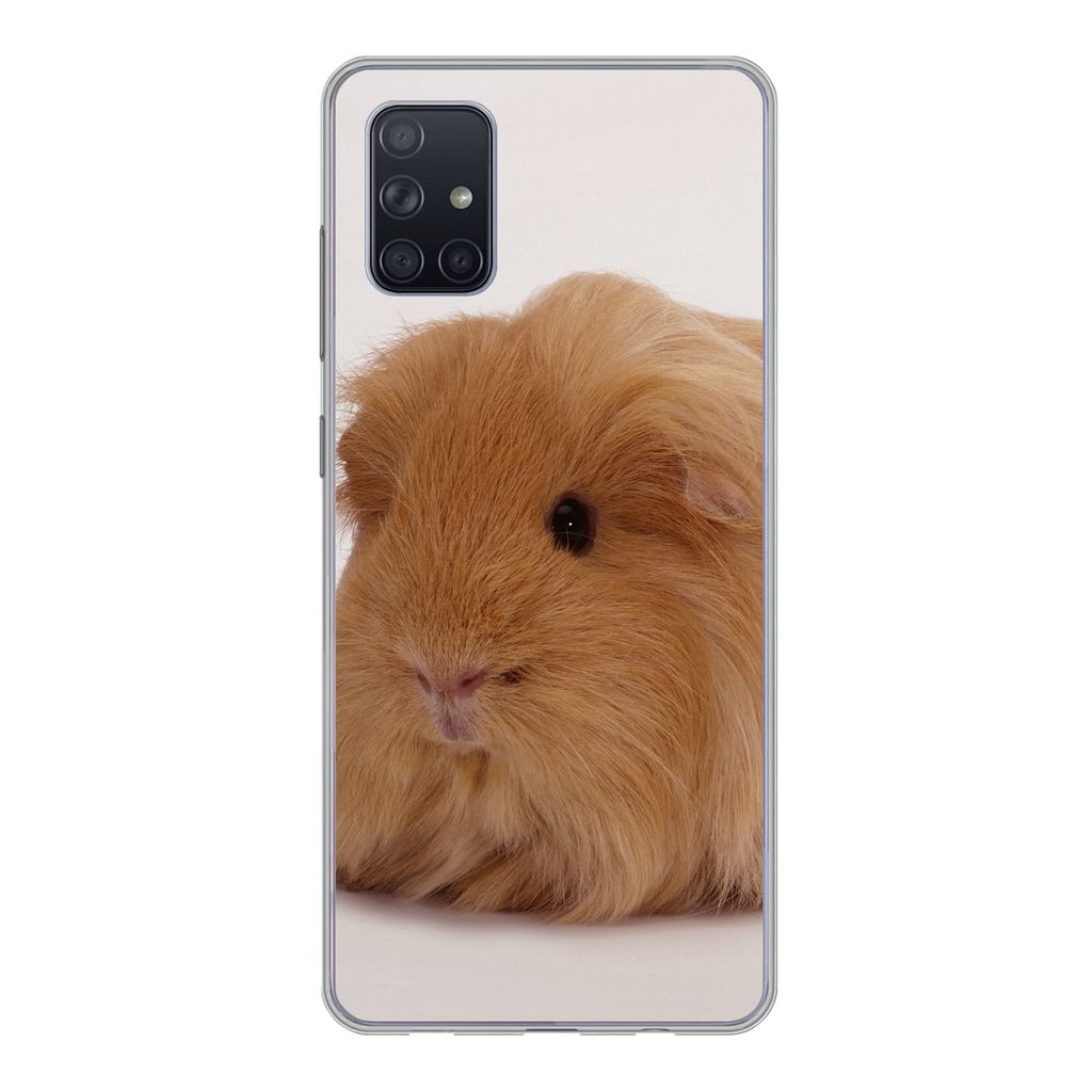 MuchoWow Handyhülle Schutzhülle Hülle für Samsung Galaxy A71 Sheltie-Meerschweinchen Silikon Softcase Handy Hülle - Kartenbesitzer