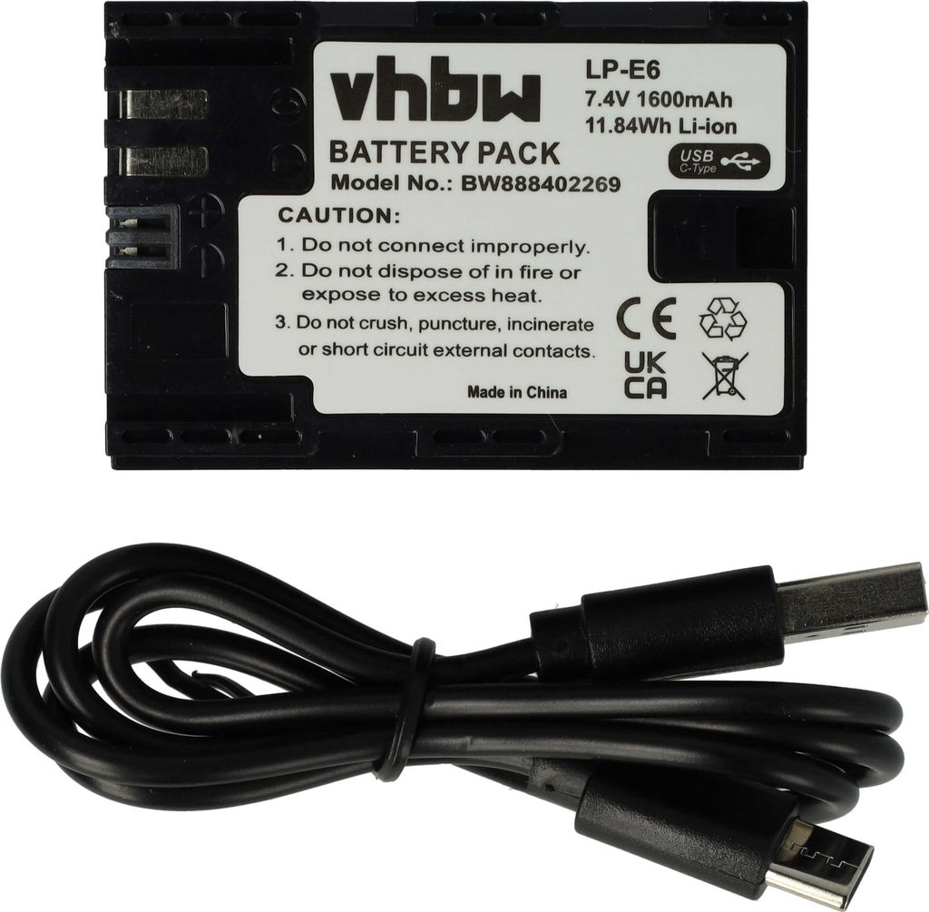 vhbw Akku kompatibel mit Tether Tools Air Direct Kamera Produktbild 