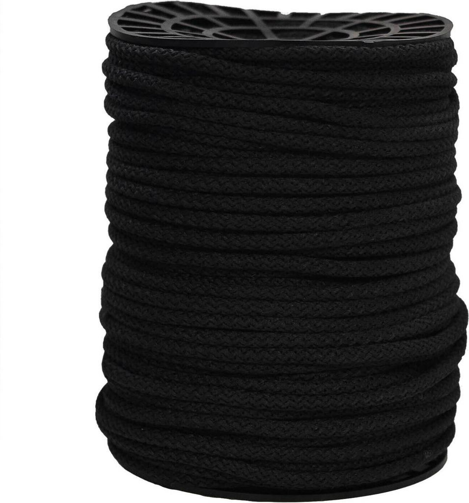 150m Polypropylen-Seil Ø 7mm auf Rolle Universalseil Kordel Schnur schwarz