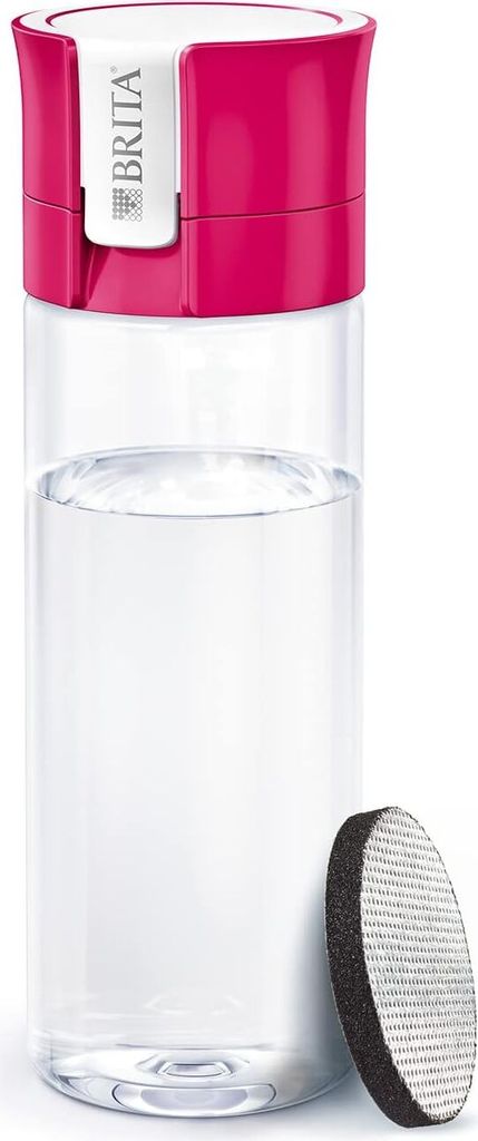 Bouteille d'eau Brita avec filtre fill&go Vital, rose Image du produit 