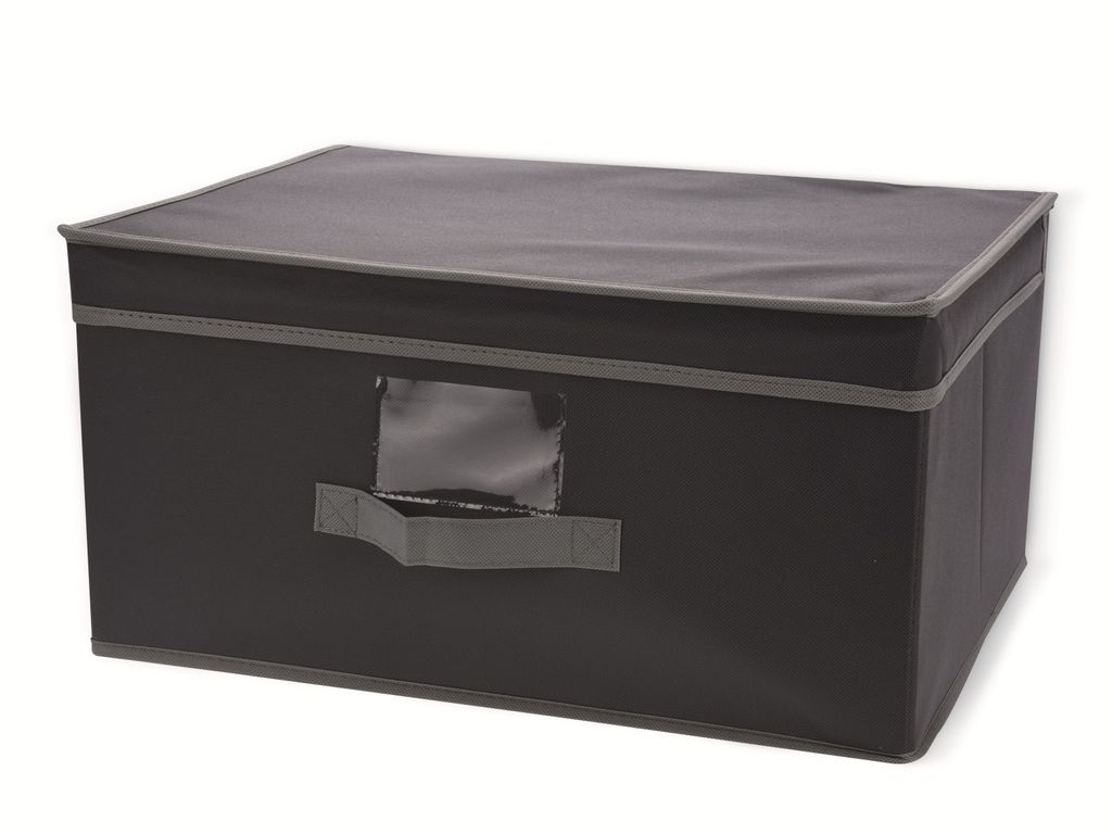 Koopman Contenitore tessile grigio 31x28x15 cm Immagine del prodotto 