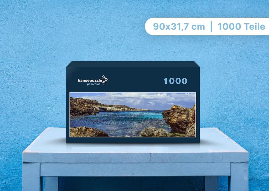 hansepuzzle 98368 - Cava Greko Puzzle, 1050 Teile, Natur, 60,0 x 46,0cm mit hochwertiger Aufbewahrung, Kartonbox und wiederverschließbarem Beutel
