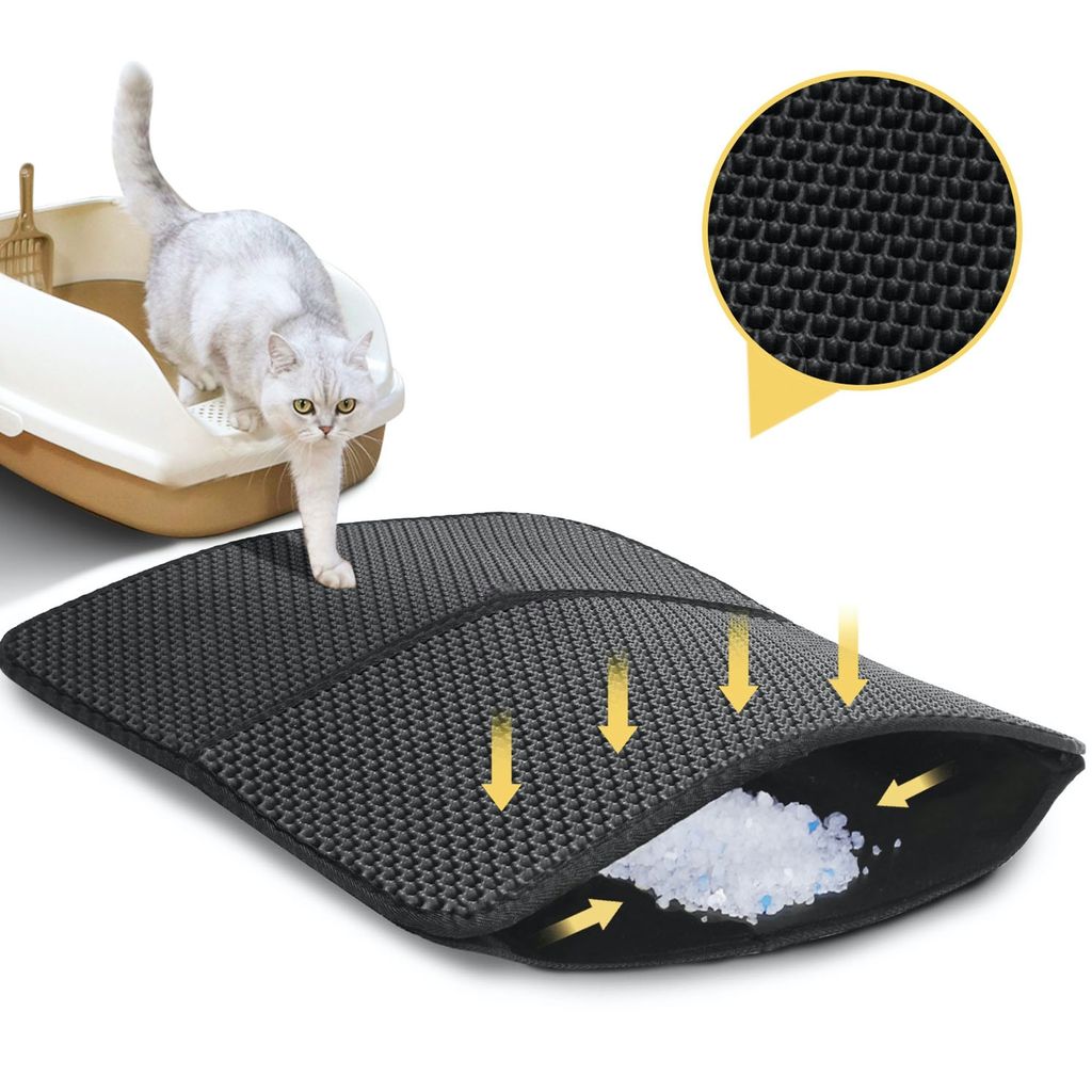 Mata dla kota Nob XXL do kuwety 60x40cm szara, Zdjęcie produktu 