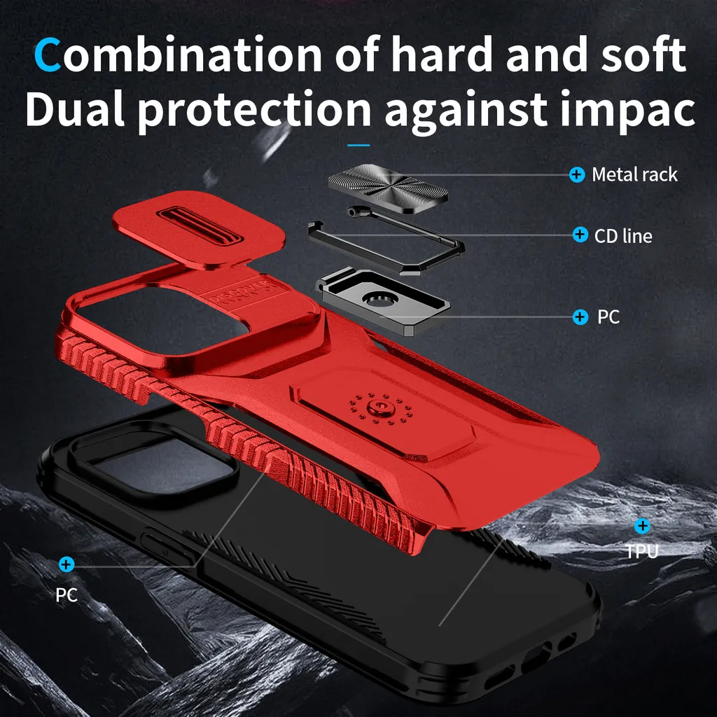 Custodia Professionale iPhone 14 Pro Doppio Strato - Business Rugged - 3