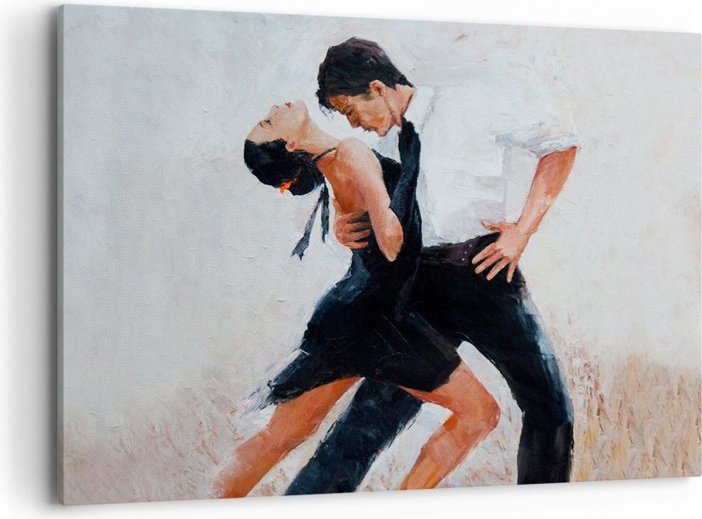 Bild auf Leinwand - Leinwandbild - tanzen sie - 100x70cm - Wand Bild - Wanddeko - Wandbilder - Leinwanddruck - Bilder - Kunstdruck - Wanddekoration...
