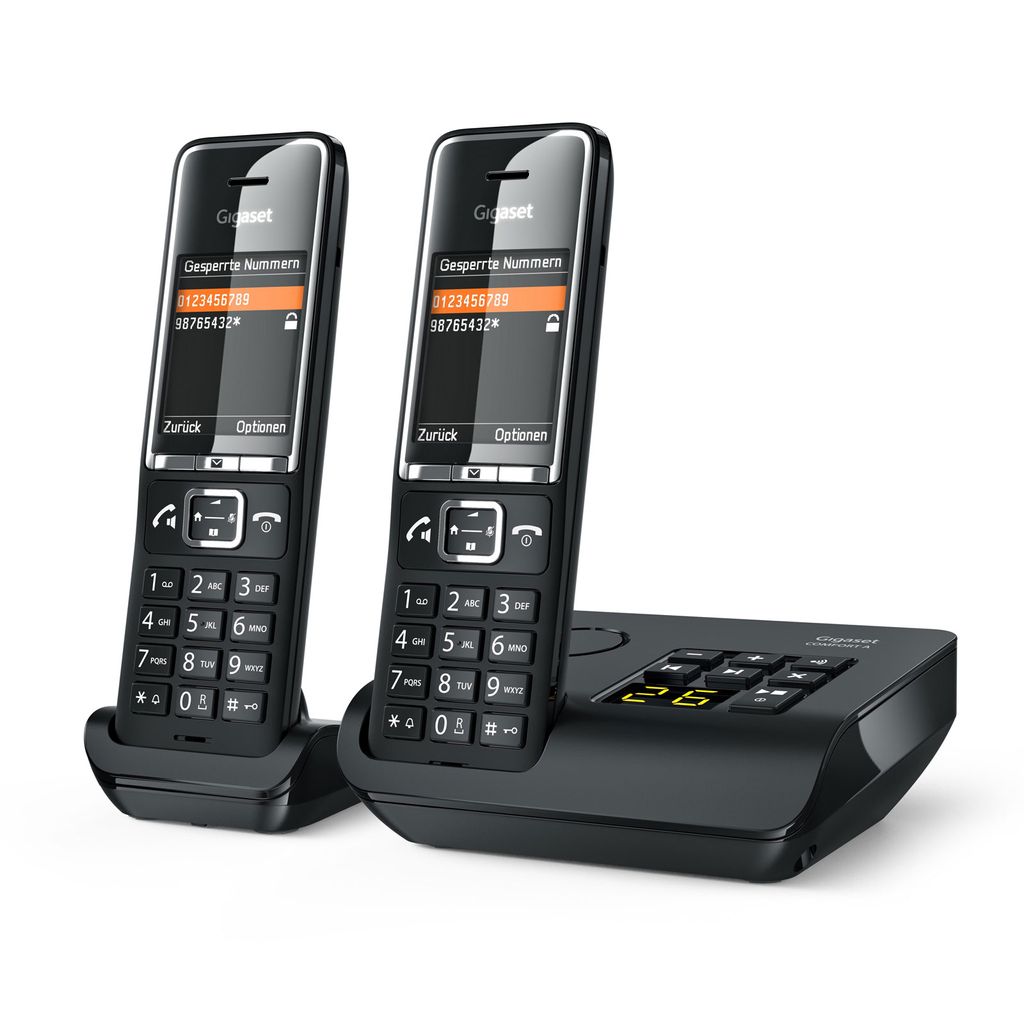Duo Schwarz 550A Schnurloses Telefon COMFORT