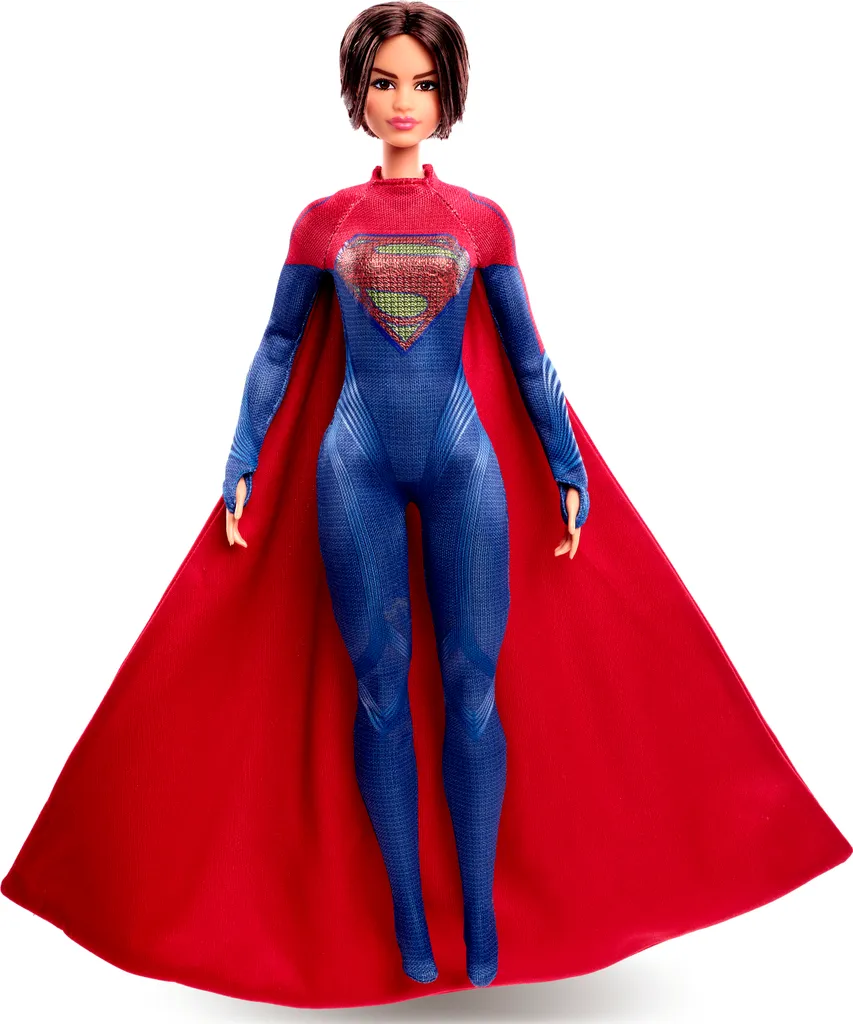 Cadeau idéal fan DC : Barbie Supergirl réaliste avec socle de vitrine