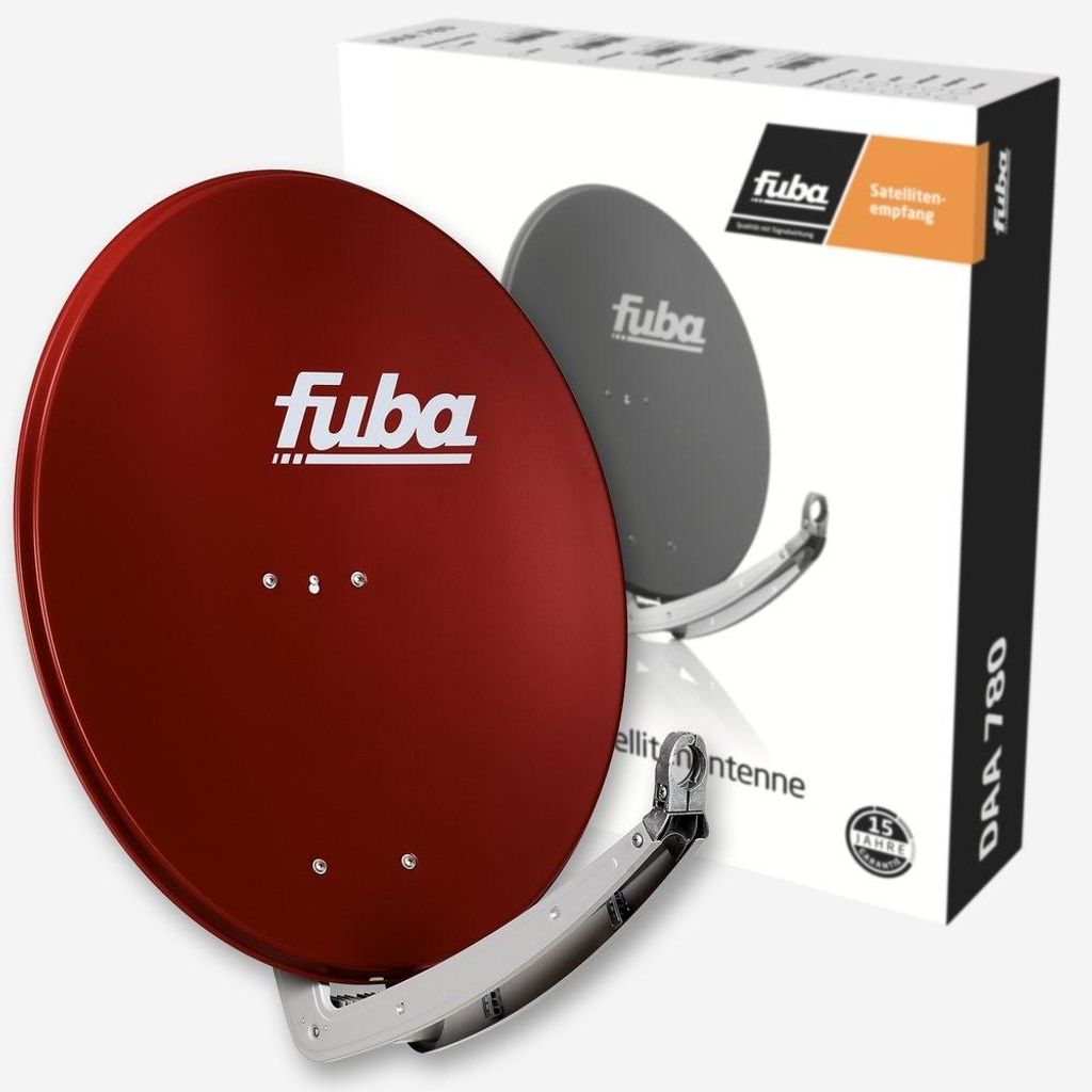 Fuba DAA 780 R Satellitenantenne rot Hochleistungs- 74x84cm Produktbild 