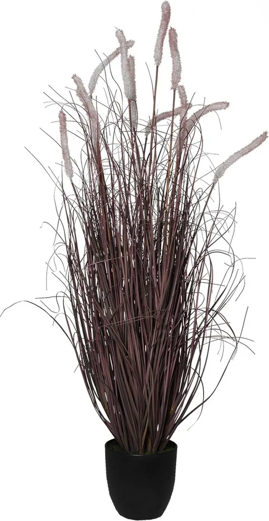VIVANNO Pianta artificiale in plastica RUBA Organica, Rosso realistico - 70x117 cm