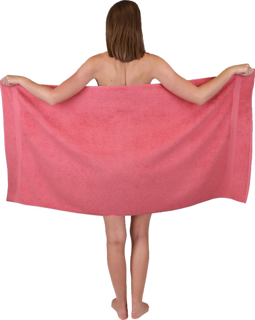 Betz Premium Duschtuch 70×140 cm – 100% Baumwolle 470 g/m², saugstark & weich, Farbe Himbeere