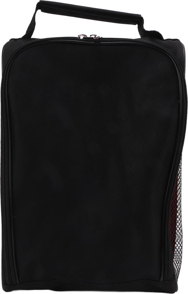 Dominant 1 Golf-Schuhtasche, Sportausrüstung, Tragetasche, Reiseaufbewahrung mit Belüftung für den Außenbereich (schwarz rot)