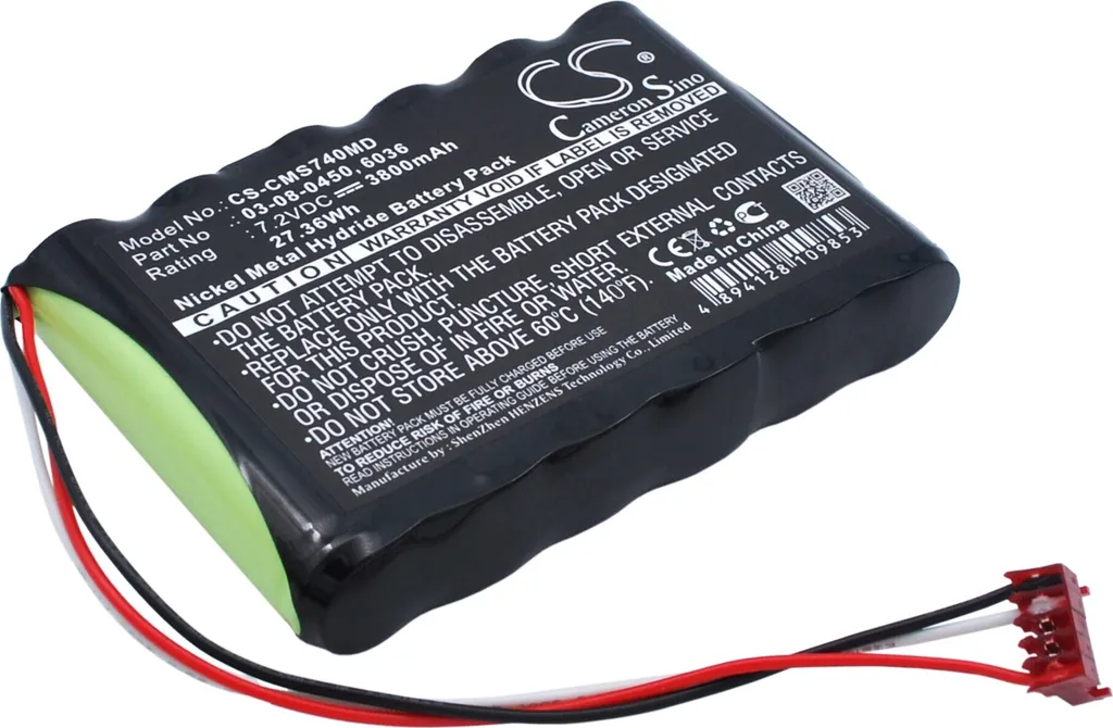 Batterie pour Casmed 740 750 et 940X Monitor - Haute Capacité TECHTEK