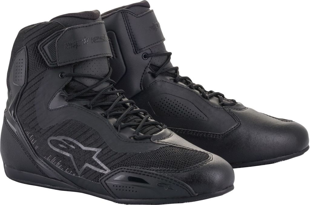 Alpinestars Stella Faster-3 Rideknit Damen Motorradschuhe, schwarz/dunkelgrau (charcoal), 36