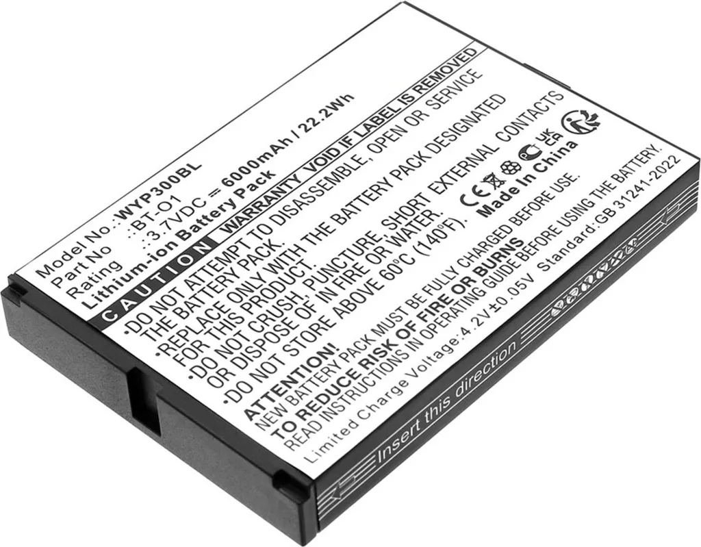 Batterie de rechange pour terminal de paiement TPE Wiseasy P3 BT-O1