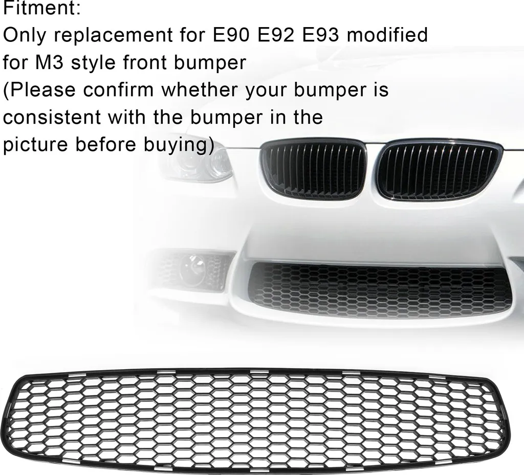 Grille de pare-chocs avant centrale Style M3 pour modèles E90 E92 E93 - 2