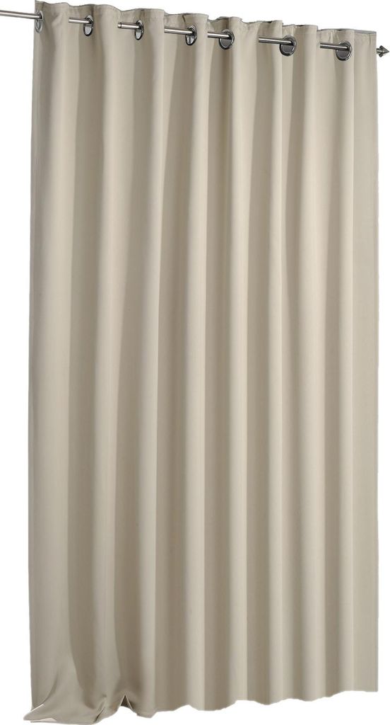 Verdunklungsvorhang beige Ösen 135x175 cm Vorhang blickdicht Gardine