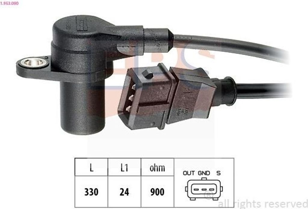 EPS 1.953.090 Kurbelwellensensor Impulsgeber passend für Produktbild 