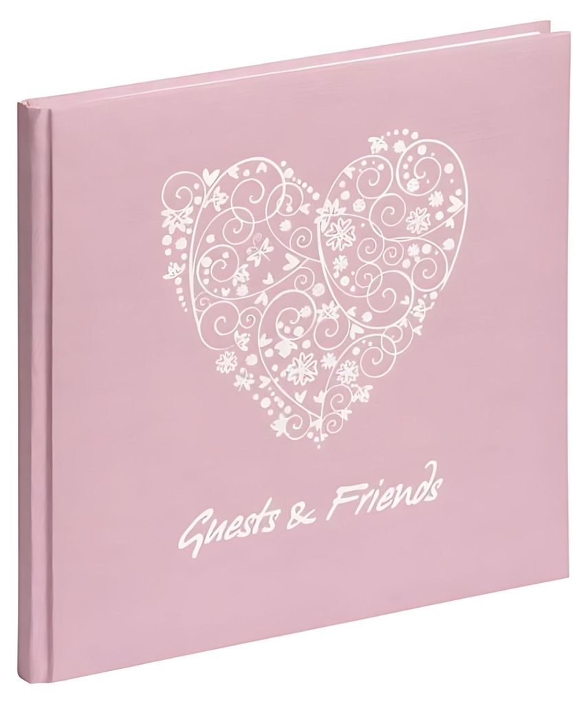 PAGNA Gästebuch "Guests & Friends" 144 Seiten rosé