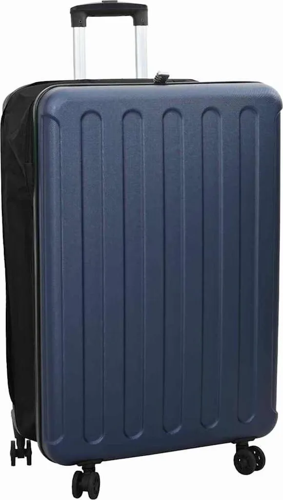 Trolley Grande ABS Blu Scuro 50x30x76 cm - Valigia con Blocco Sicuro