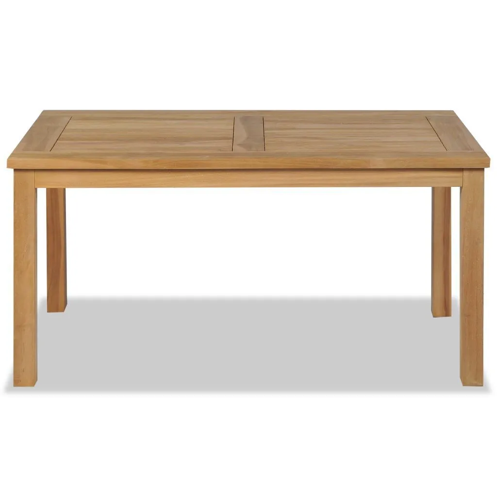 Table basse rectangulaire en bois de teck massif durable et robuste