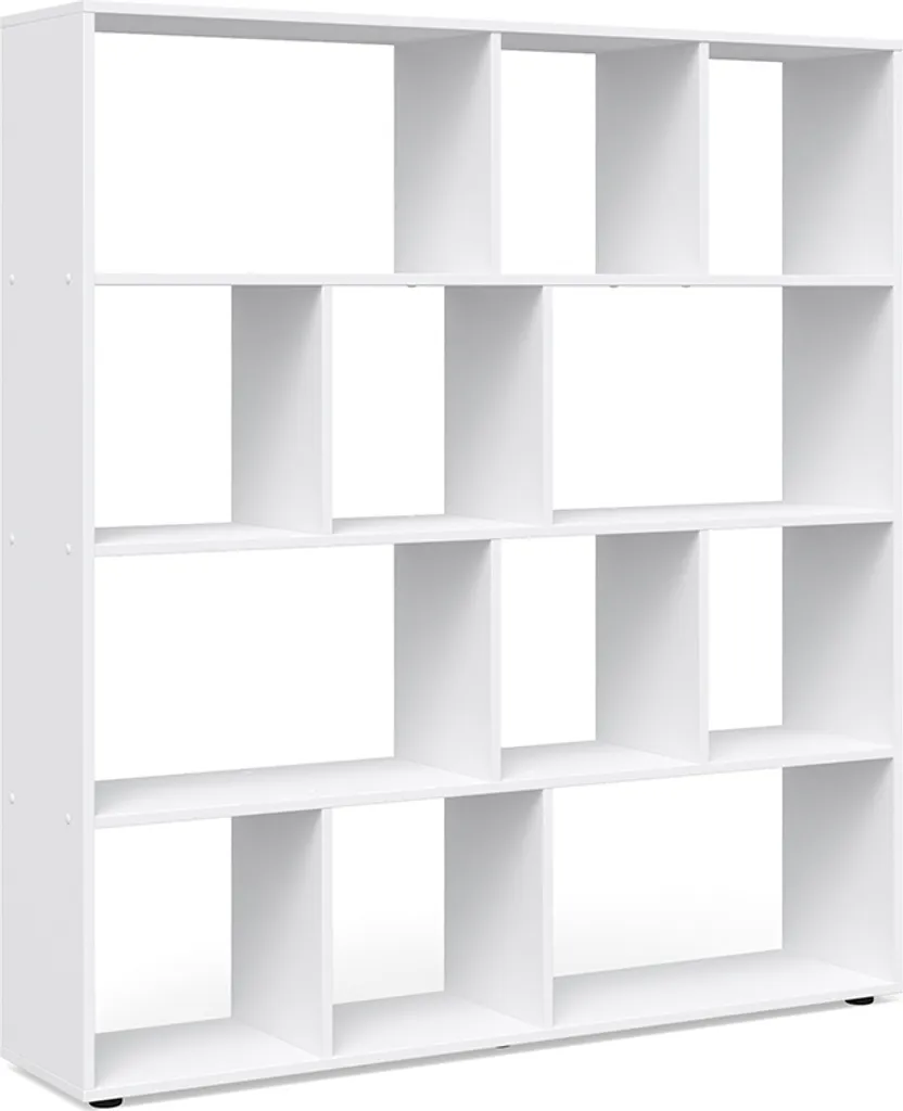 Étagère bibliothèque cube Vicco Pilar Blanche - Meuble de séparation 143cm