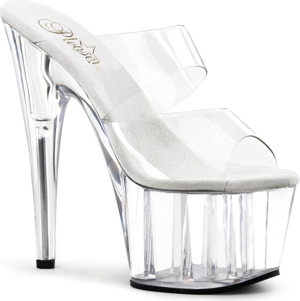 ADORE-702 Damen Boots von Pleaser, Transparent , EU 37, US 7