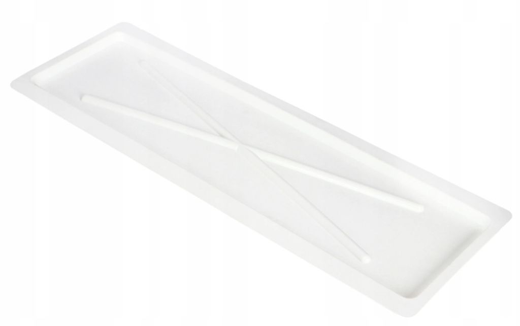 Weißer Abtropfständer 75x22,5 cm