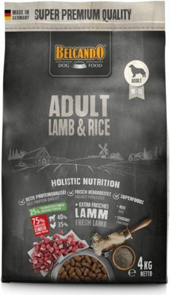 Belcando Adult Lamb & Rice, Dospelý, Obrovský (> 45 kg), Obrázok produktu 