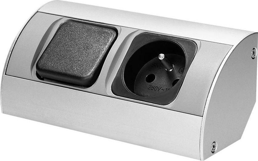 Unterschrank-Möbelsteckdose 230V mit Schalter - OR-AE-1302 Produktbild 