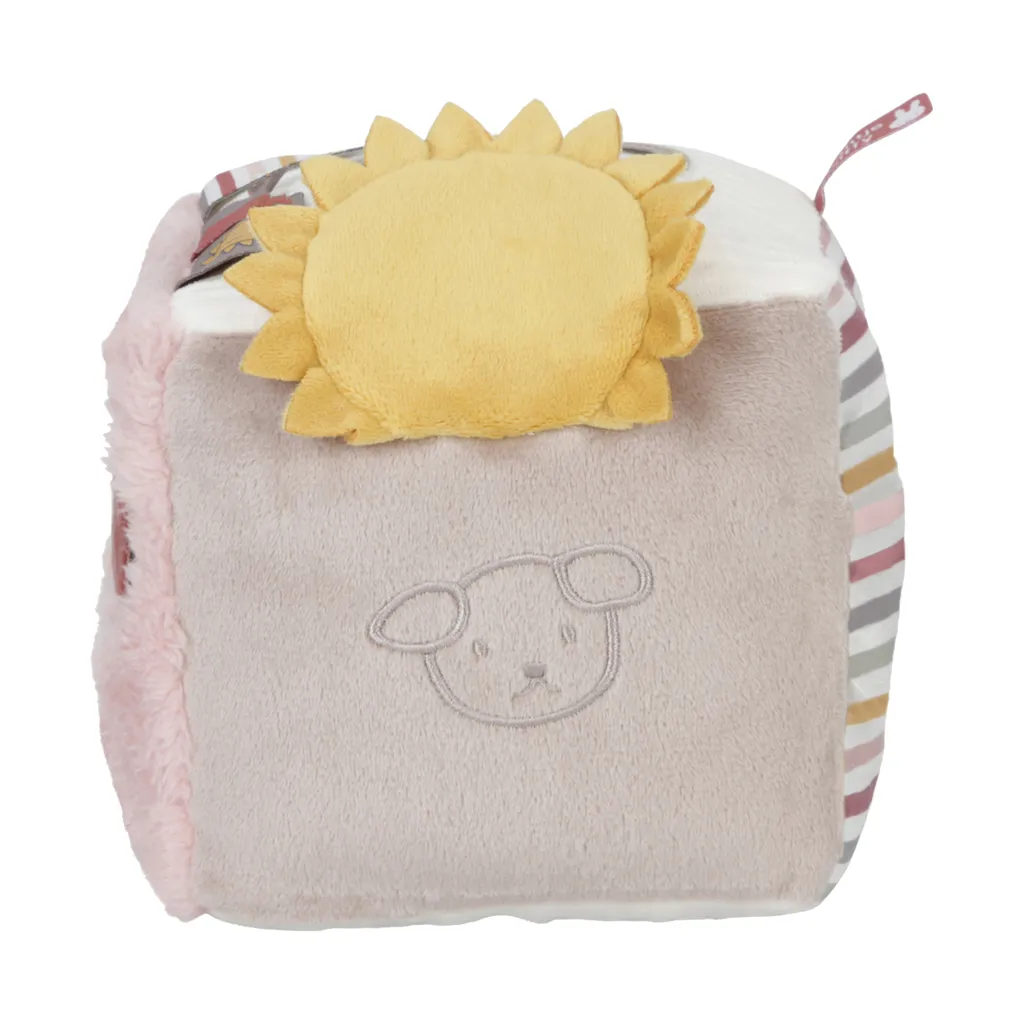 Cube Actif Miffy Soft Fluffy Rose - Textile Sensoriel et Ludique 15cm - 11