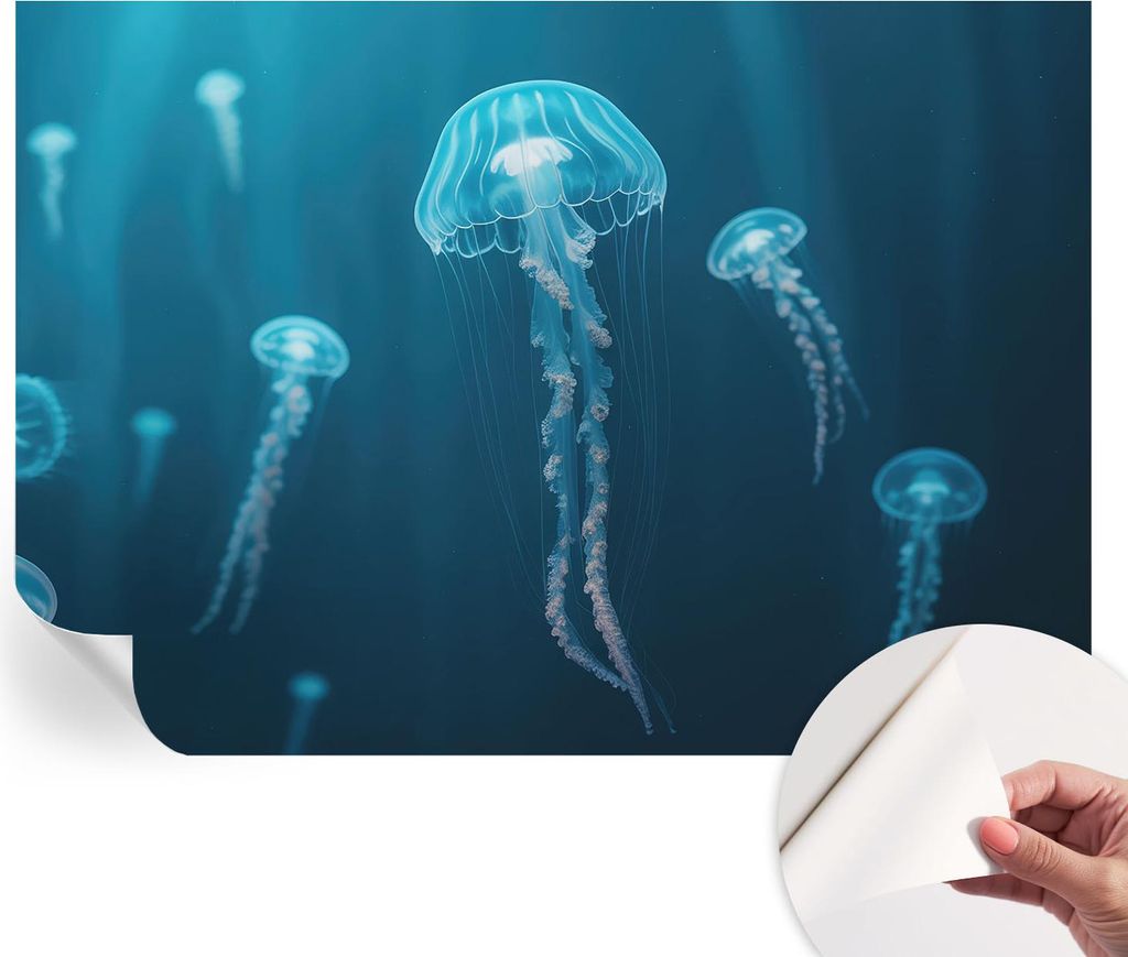 Selbstklebende Wandtapete - Dekorative Tapete für Wohnzimmer - Klebefolie für Wandbilder - Tapetenfolie für Wanddekoration - 208x146 cm - Mariti...